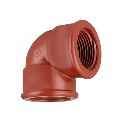 CODO HEMBRA-HEMBRA POLIPROPILENO 90° X 3/4"