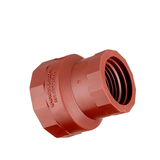 CUPLA HEMBRA-HEMBRA REDUCCION POLIPROPILENO 3/4" X 1/2"