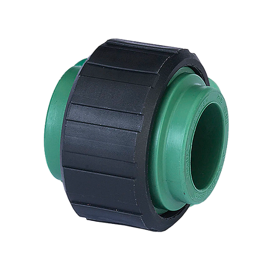 UNION DOBLE CON TUERCA PLASTICA FUSION 20 MM