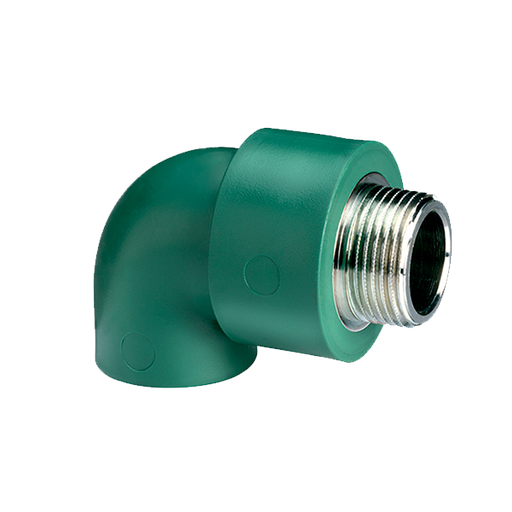 CODO 90° CON ROSCA MACHO FUSION 20 MM X 1/2"